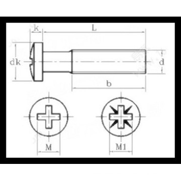 DIN7985 Cross Recessed Raised Cheese Head Screws